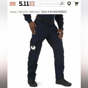 5.11 Tactical Taclite EMS Pants in Dark Navy, NWT, waist 38” inseam 32”